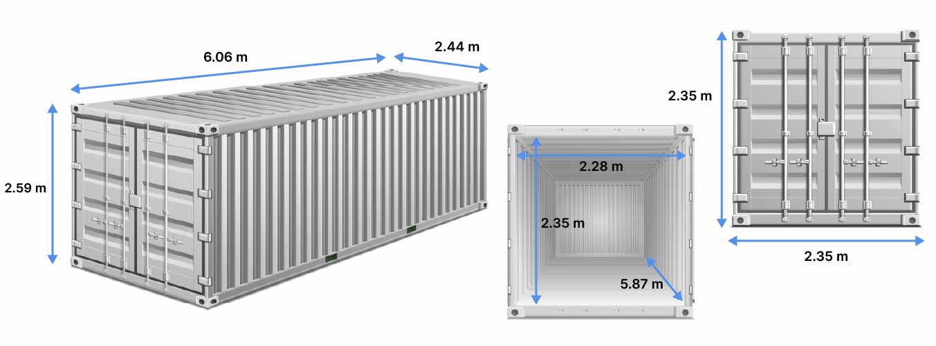 Dimensions Containers